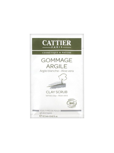 Cattier Gommage argile blanche sachet 12.5ml